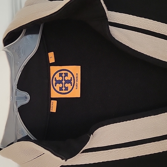 Tory Burch black and tan tunic, size small - Picture 3 of 3